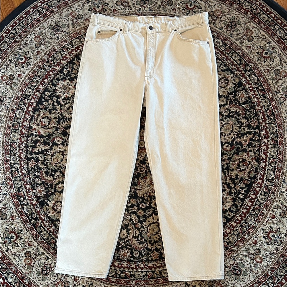 Vintage Levi’s Off White 550 Jeans